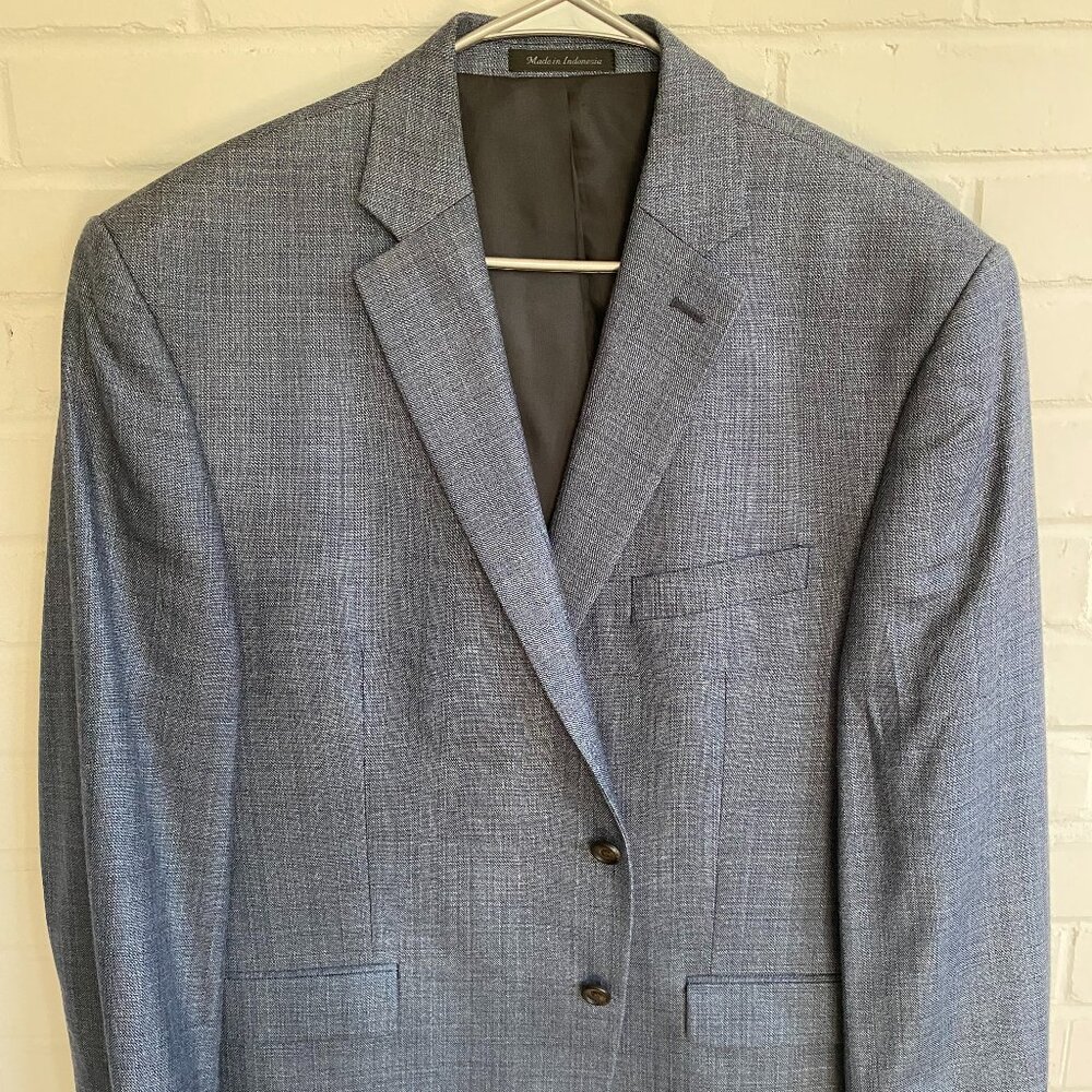 Ralph Lauren Suit Jacket Sport Coat Blazer Blue 44S Short NICE!
